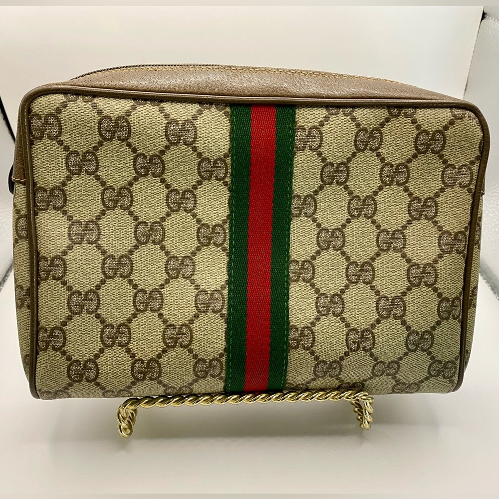 Gucci Web toiletry case